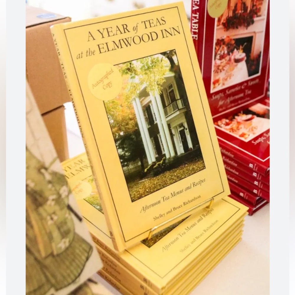 Autographed Tea menu and recipes